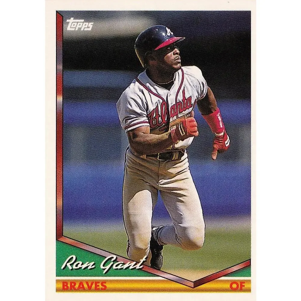 1994 Topps Ron Gant # 166 Atlanta Braves